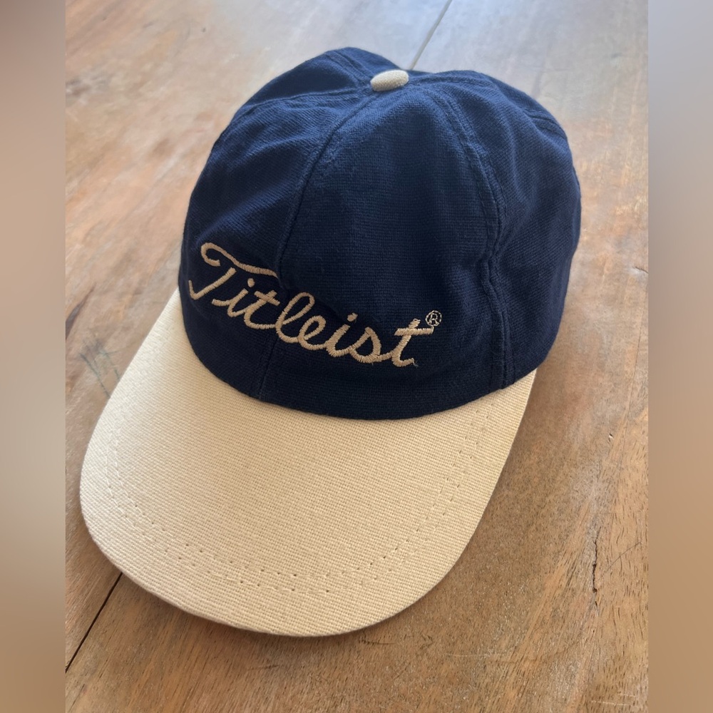 3/$60 VINTAGE Titleist Leather Strap Hat